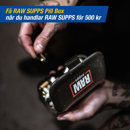 Handla RAW SUPPS fr 500 kr, f RAW SUPPS Pill Box p kpet